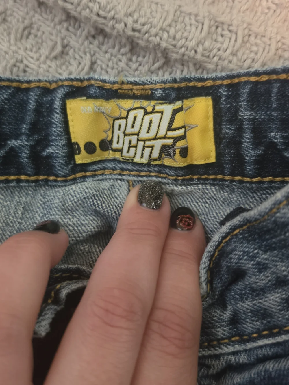 Old Navy Boyfriend Jeans in Blue Denim
